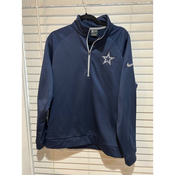 Nike‎ Dallas Cowboys 1/4 Zip Pullover - Size L - Picture 1 of 3
